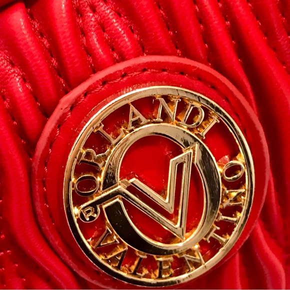 Valentino Orlandi Quilted Red Bag New - Picture 3 of 16